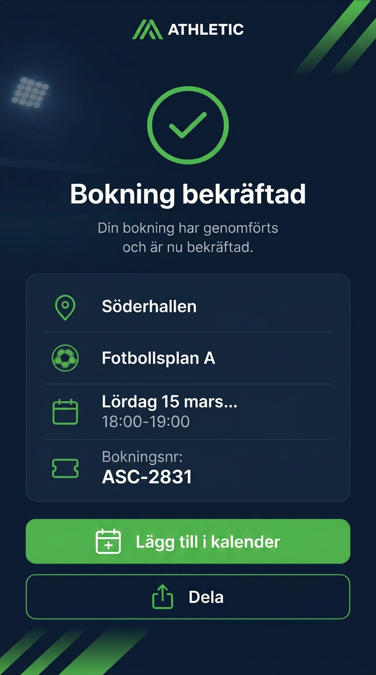 Bokningsbekräftelse